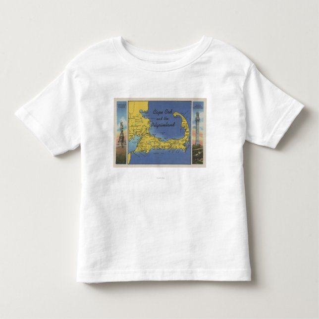 Detailed Map of the Pilgrimland Toddler T-Shirt (Front)
