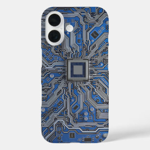 Detailed Motherboard Schematic Electronic Circuit iPhone 16 Case