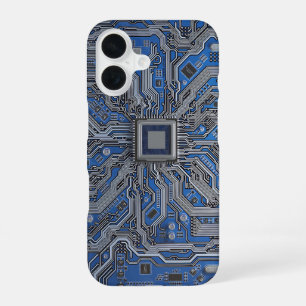 Detailed Motherboard Schematic Electronic Circuit iPhone 16 Case
