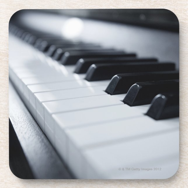 Detailed Piano Keys Coaster (Front)