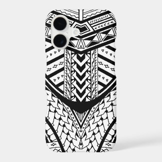 Detailed Samoan tribal tattoo pattern