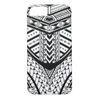 Detailed Samoan tribal tattoo pattern iPhone 8/7 Case