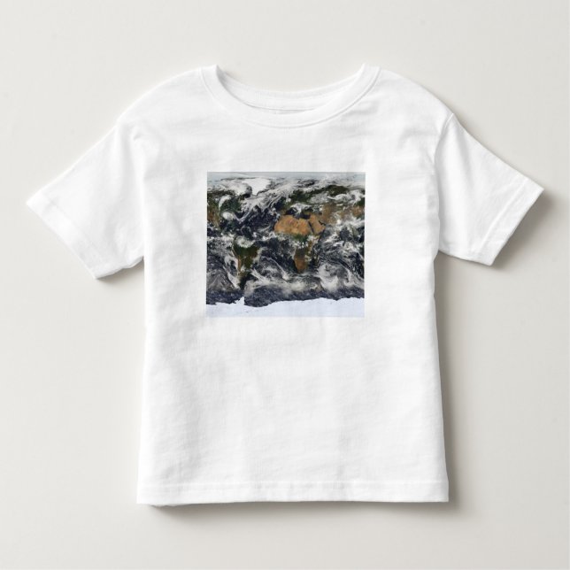 Detailed satellite view of Earth Toddler T-Shirt (Front)