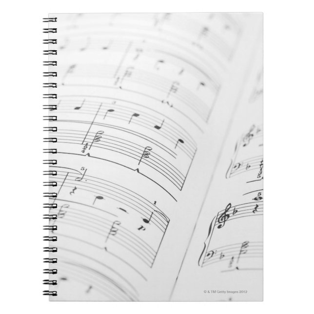 Detailed Sheet Music 3 Notebook (Front)
