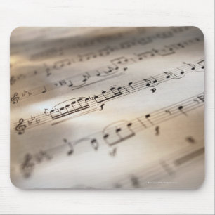 Detailed Sheet Music Mouse Pad