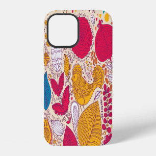 Detailed Vintage Floral Pattern Design iPhone 12 Case