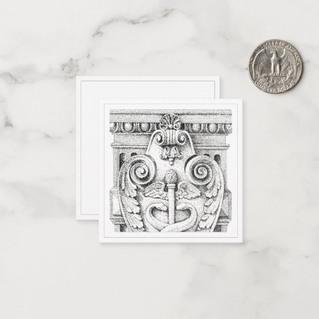 DETAILS 2.5" Square Flat Card (Front/Back In Situ)