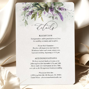 Details Card Lavender Greenery Script Info