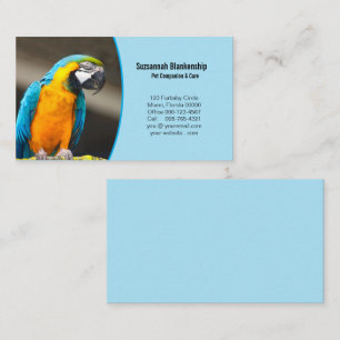 Details & Custom Photo On Front Business Card