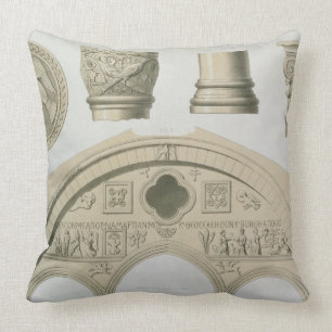 Details of a sculptured arch and columns from St. Cushion