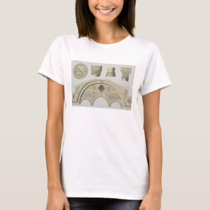 Details of a sculptured arch and columns from St. T-Shirt