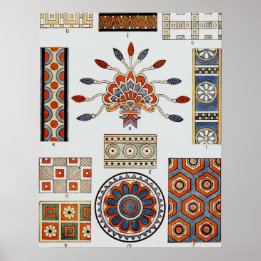 Details Of Decoration Ancient Assyrian Costume 