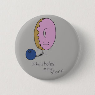 Detained Doughnut 6 Cm Round Badge