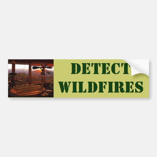 DETECT WILDFIRES BUMPER STICKER (Front)