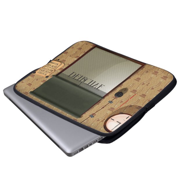 Detective agency laptop sleeve (Front Bottom)