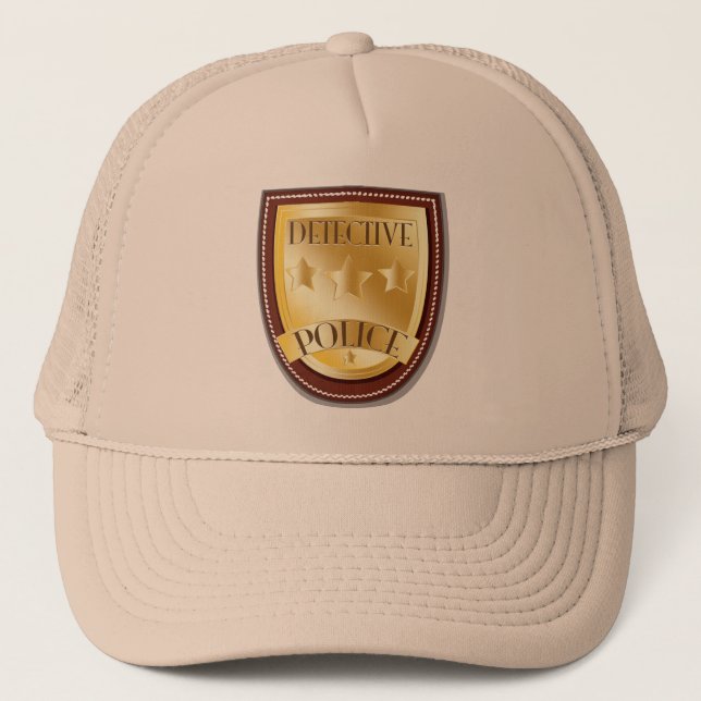 Detective Badge Trucker Hat (Front)
