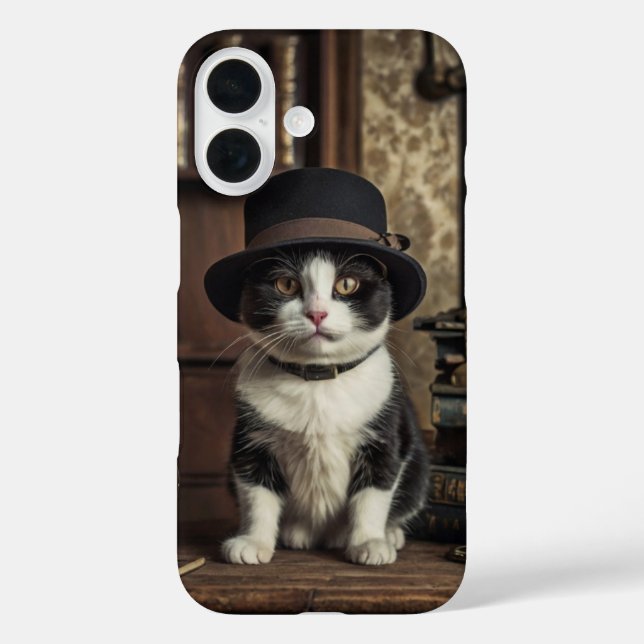 Detective Cat Case-Mate iPhone Case (Back)