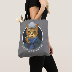 Detective Cat - Silently Judging You Tote Bag