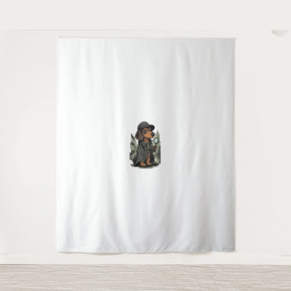 Detective Dachshund – Mystery Solving Dog Tapestry