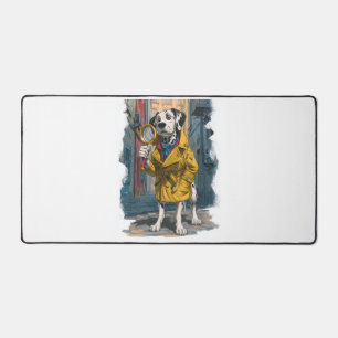 Detective Dalmatian � Crime Solver Dog Desk Mat