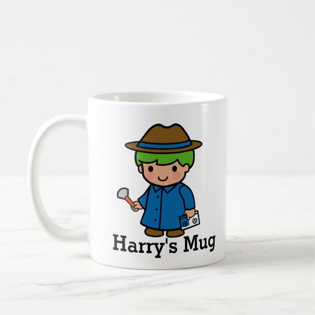 Detective, Forensic scientist, or P.I. boy Coffee Mug (Left)