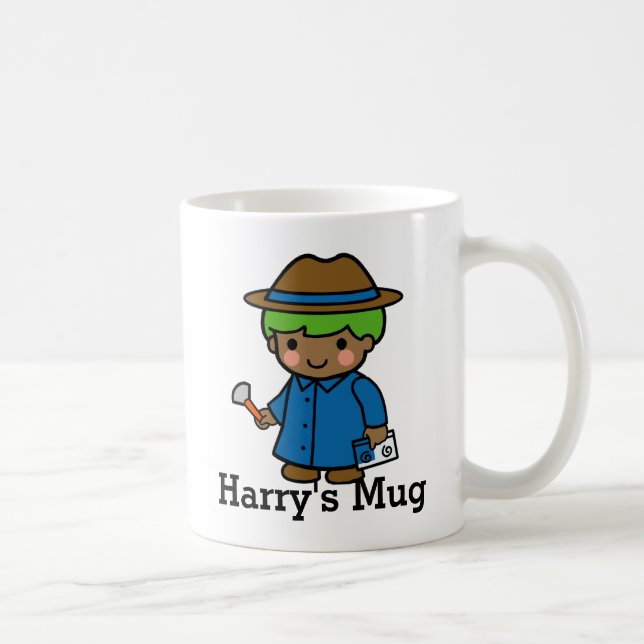 Detective, Forensic scientist, or P.I. boy Coffee Mug (Right)