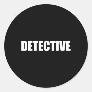 Detective Law enforcement Halloween Costume Party Classic Round Sticker