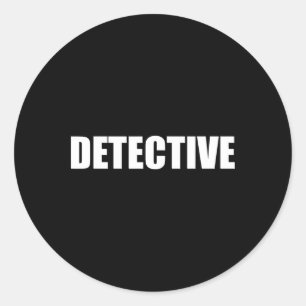 Detective Law Enforcement Halloween Costume Party Classic Round Sticker