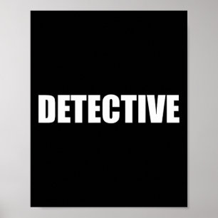 Detective  Law enforcement Halloween Costume Party Poster