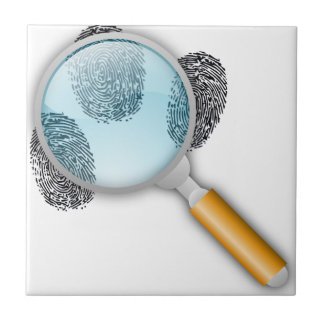 Detective Magnifying Glass Ceramic Tile