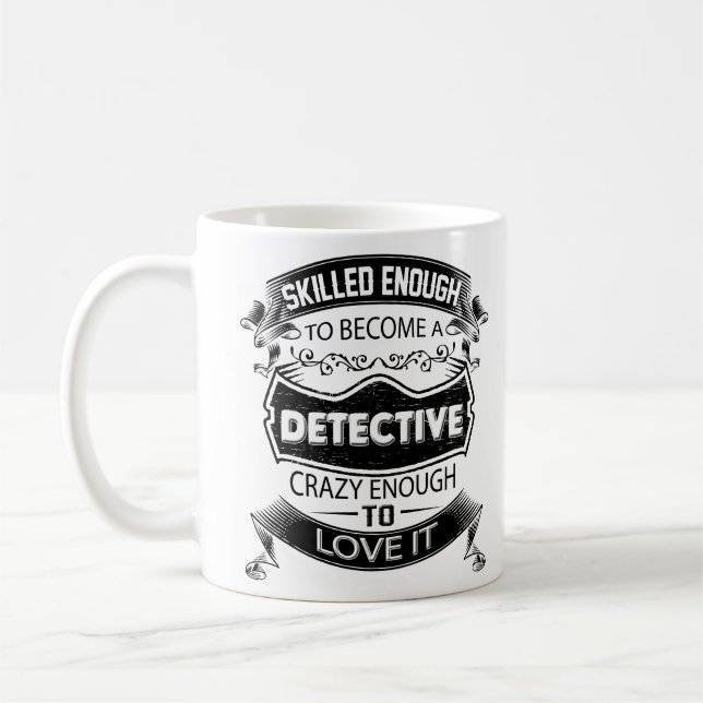 Detective Mug, Detective Coffee Mug Travel Gifts (Left)