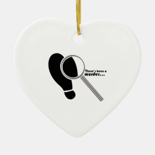 Detective Murder Ceramic Ornament