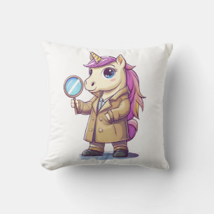 Detective Mystery Unicorn Cushion