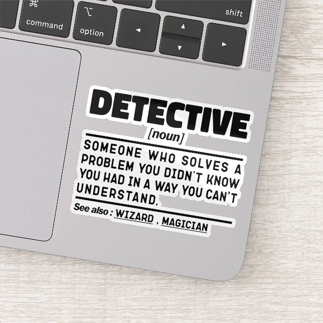 Detective Noun Investigation Worker Cool Father (Detail)