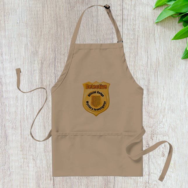 Detective Official Badge Mystery Investigator Standard Apron (Creator Uploaded)