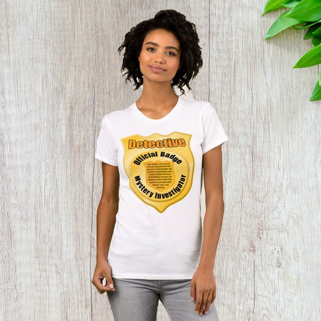 Detective Official Badge Mystery Investigator T-Shirt (Creator Uploaded)
