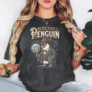 Detective Penguin Vintage Style T-Shirt