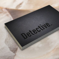 Detective Professional Black Bold Minimal