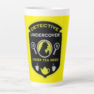 Detective-Themed Funny Tea Latte Mug
