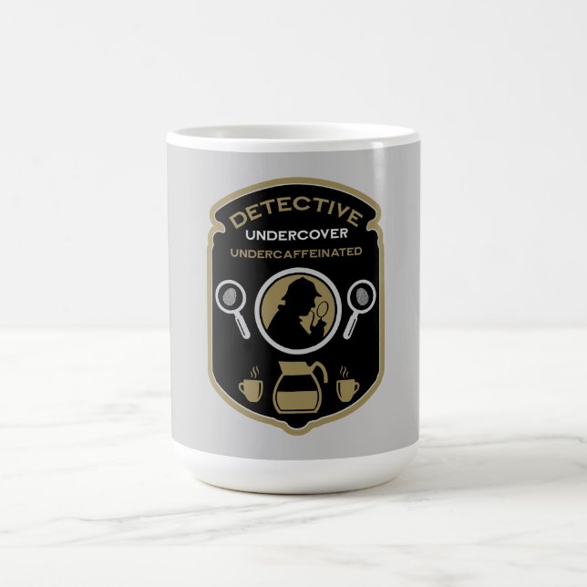 Detective-Themed Gift Coffee Mug (Center)