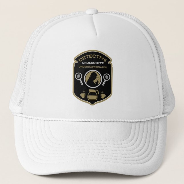 Detective-Themed Gift Trucker Hat (Front)
