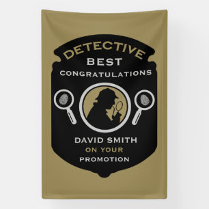 Detective-Themed Job Promotion Gift Banner