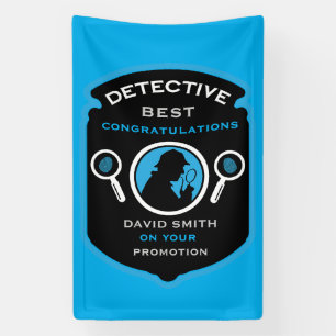 Detective-Themed New Job Gift Banner