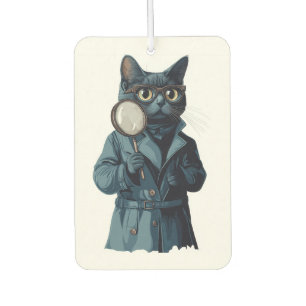 Detective Whiskers � Funny Cat Mystery Novel Car Air Freshener