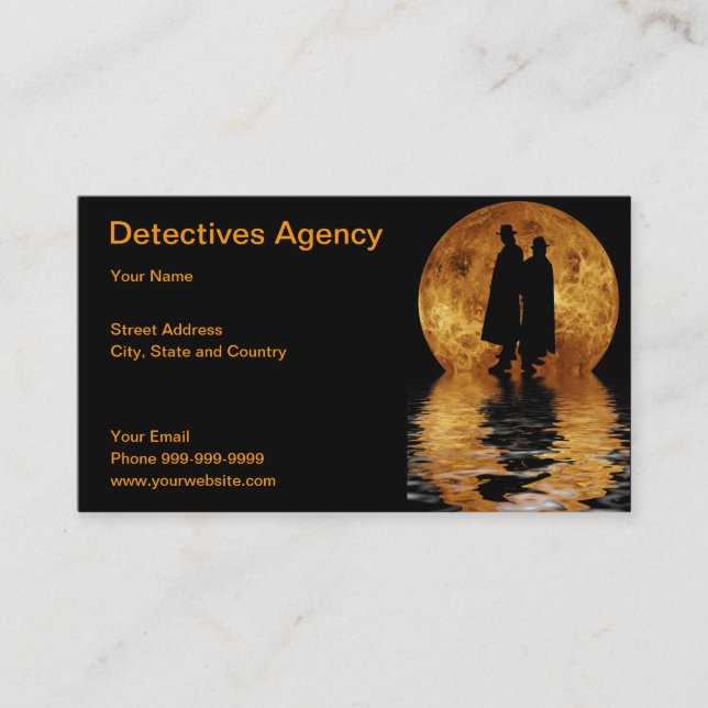 detectives agency business card (Front)