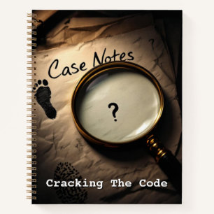 Detective's Case File Mystery Themed To-Do List Notebook