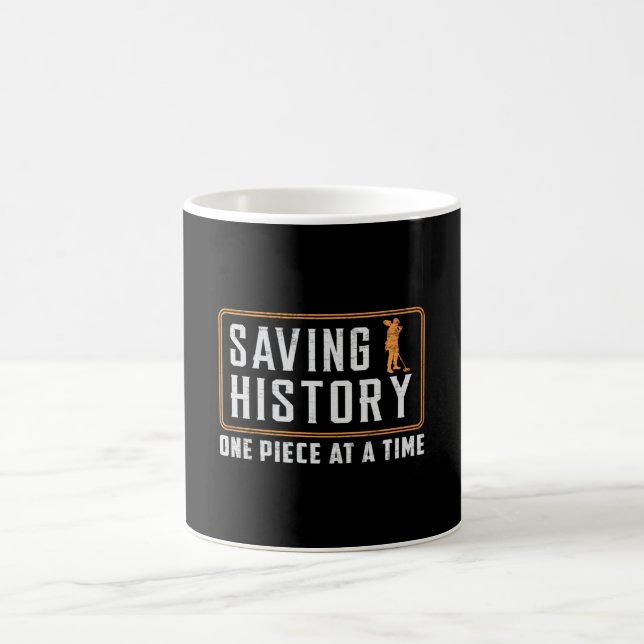 Detector Detectorist Metal Detecting Gift Idea Coffee Mug (Center)