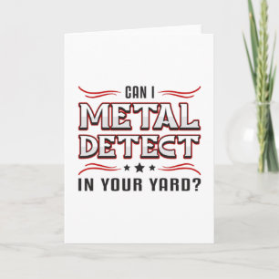 Detectorist Detector Metal Detecting Funny Gift Card