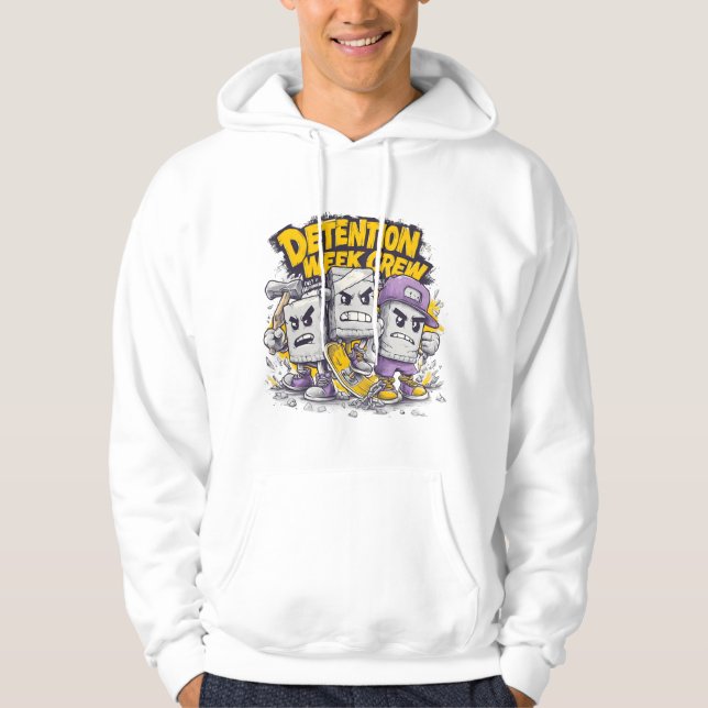 Detention Week Crew – Funny School Humour Street A Hoodie (Front)