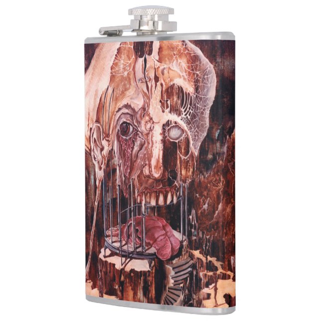 DETERIORATION OF MIND OVER MATTER HIP FLASK (Left)